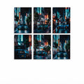 Set of 6 Premium Wall Art Photo Tiles – Modern Home Decor Sets 8x11