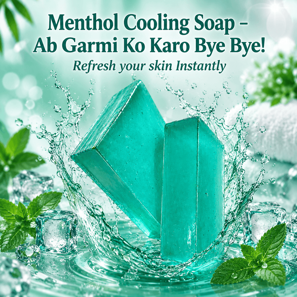Menthol Cooling Soap Bar | Instant Cooling & Refreshing Bath Soap | Deep Cleansing, Long-Lasting Freshness & Odor Protection | Summer Cooling Soap