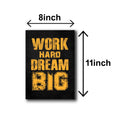 Pack Of 6 Motivational Quotes Sticky Wooden Canvas Frames For Wall Decore Motivation Sticky Phototiles For Office And Room Wall Decoration