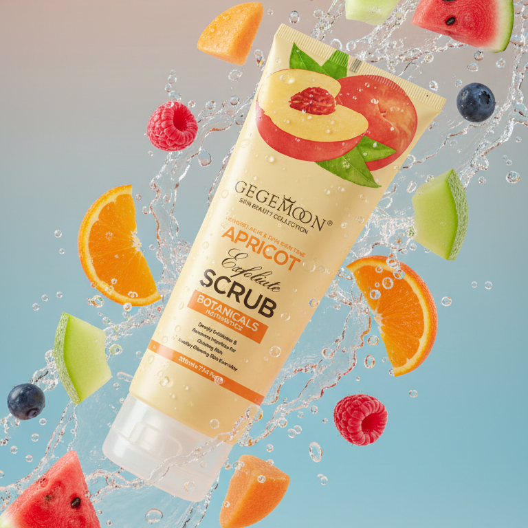 Gegemoon New Fruity Exfoliation Scrub – Deep Cleansing & Brightening Body Scrub (200ml) - Apricot