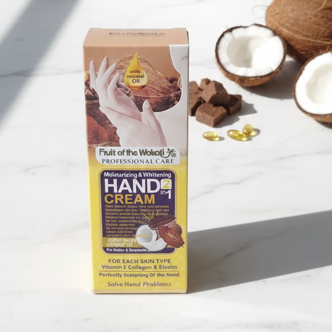 Tropical Essence: 2-in-1 Hydrating & Brightening Coconut Hand Cream