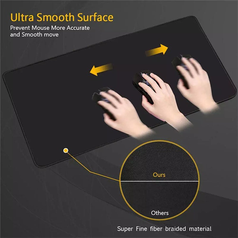 Keyboard Mouse Mat Large Surface Smooth Texture Durable Material Non Slip Base Comfortable Daily Use