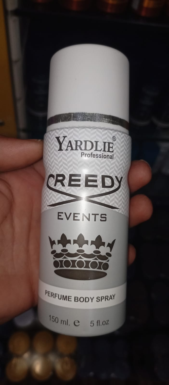 Yardlie Professional CREEDY EVENTS Perfume Body Spray (150ml): Elite, Aromatic Fougere Deodorant for Men.