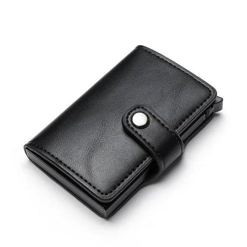PU Leather Wallet & Pop up card holder - Brown/Black