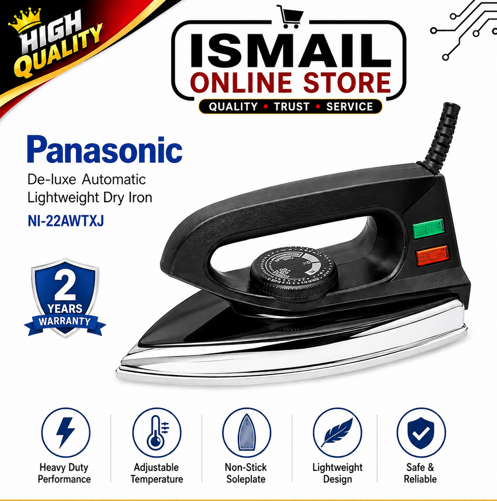 Panasonic De-luxe Automatic Lightweight Dry Iron NI-22AWTXJ
