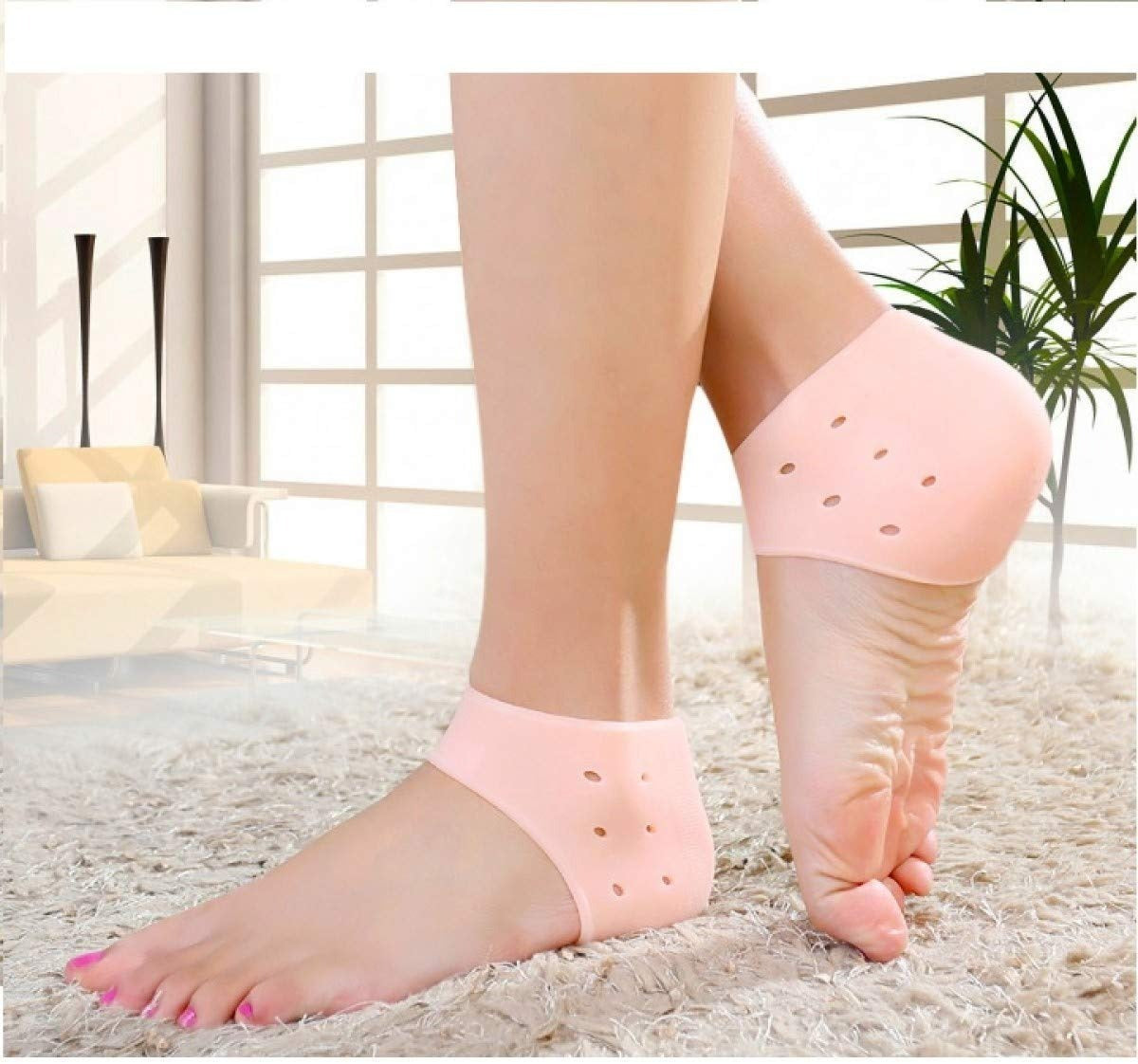 Half Heel Pain Anti-Crack Silicone Set – Unisex Anti-Crack Pain Relief - 01 Pair