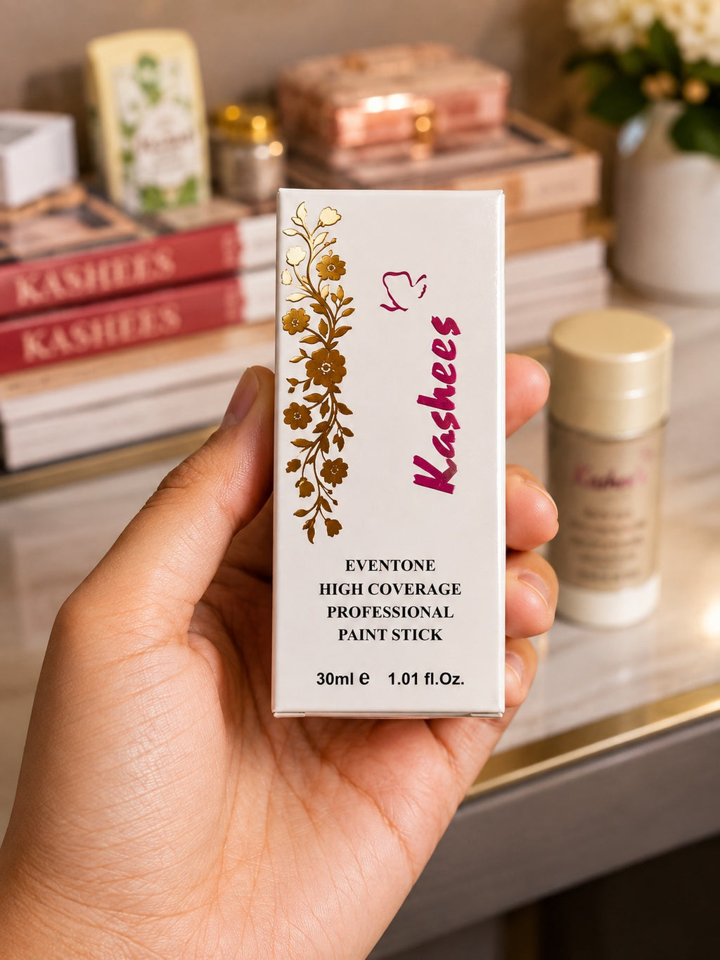 Kashee Paint Stick Foundation - Makeup Product Designed For Face Coverage And Daily Beauty Routine - 30ML (Ivory)