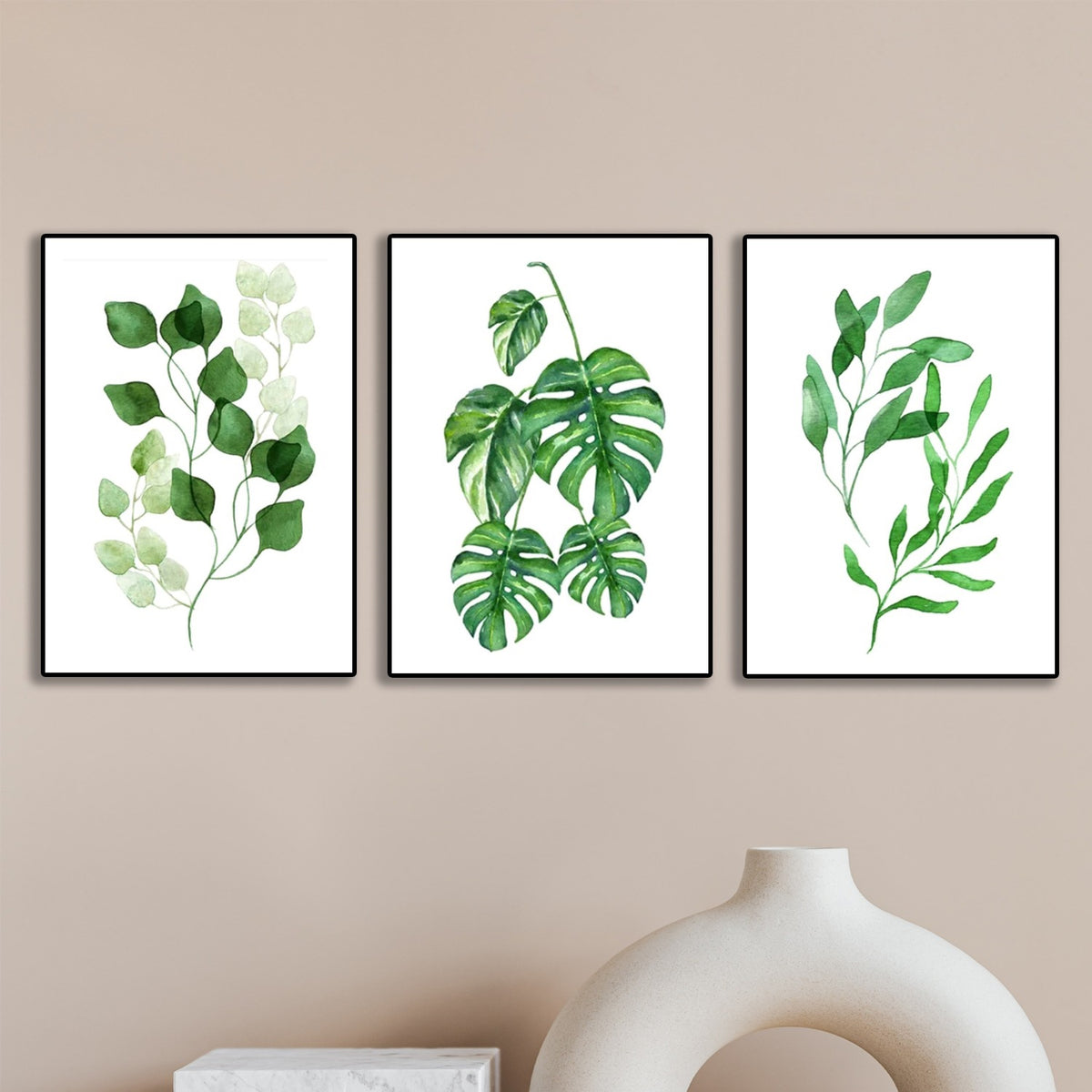 Set of 3 Premium Wall Art Photo Tiles – Modern Home Decor Sets 8x11
