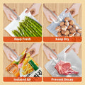 1 Pc Mini Heat Sealing Machine 2-in-1 Cutter & Sealer | USB Rechargeable Food Bag Sealer for Snacks & Storage (Random Color)