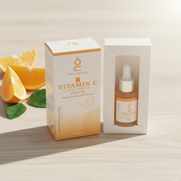 Vitamin C + Alpha Arbutin Serum 30ml | Brightening And Anti-Aging Face Serum | Reduces Dark Spots, Pigmentation, And Boosts Radiant, Even-Toned Skin