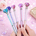 Happy Valentine's Day Crystal Diamond Gel Pen – Luxury Glitter Ballpoint Pen for Gift, School, Office & Stationery (Random Color)