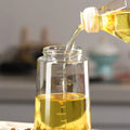 Glass Oil Bottle Amp Dispenser Jug Dual Purpose Oil Dispenser For Pouring And Spraying High Pressure Sprayer For Even Oil Distribution 450Ml Random Color