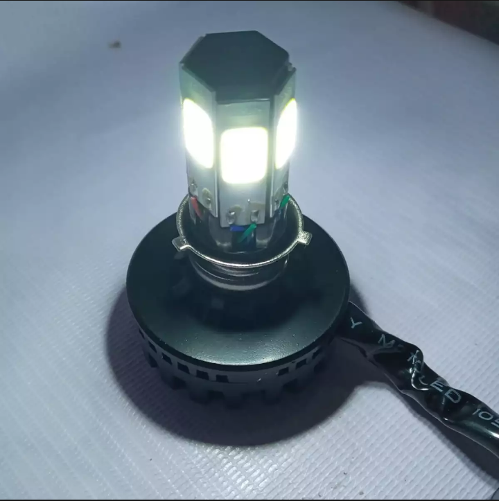M6 Led Universal Headlight With Fan For All Bikes Universal Fitting 3 Function High Low And Flasher Light 2