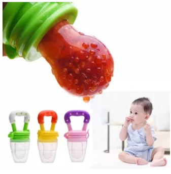 Baby Solid Baby Fruit Pacifier Fresh Fruit Feeder Infant Teething Toy Nibbler Teether Pacifier Safe Silicone Pacifier Random Color 7