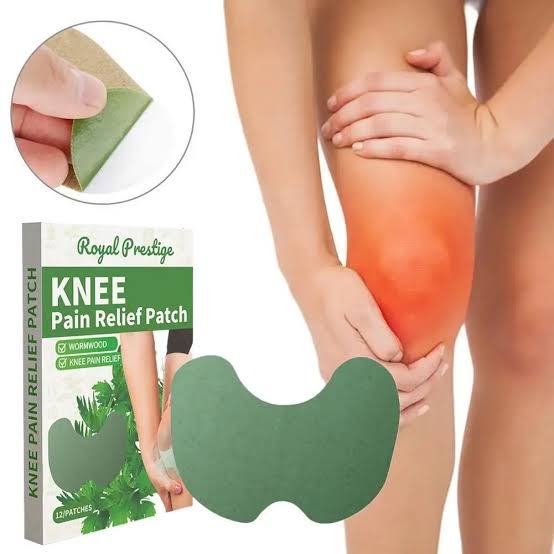 Natural Herbal 12 Pcs Knee Pain Relief Patch, Non-Woven Comfortable Heating Pads For Joint, Muscle, And Arthritis Pain Relief Therapy