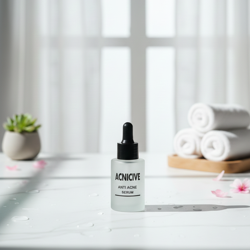 Acnicive Anti Acne Serum Gentle Formula Reduces Breakouts Clears Impurities Improves Skin Texture Provides Smooth And Healthy Look For Daily Use - 30ml