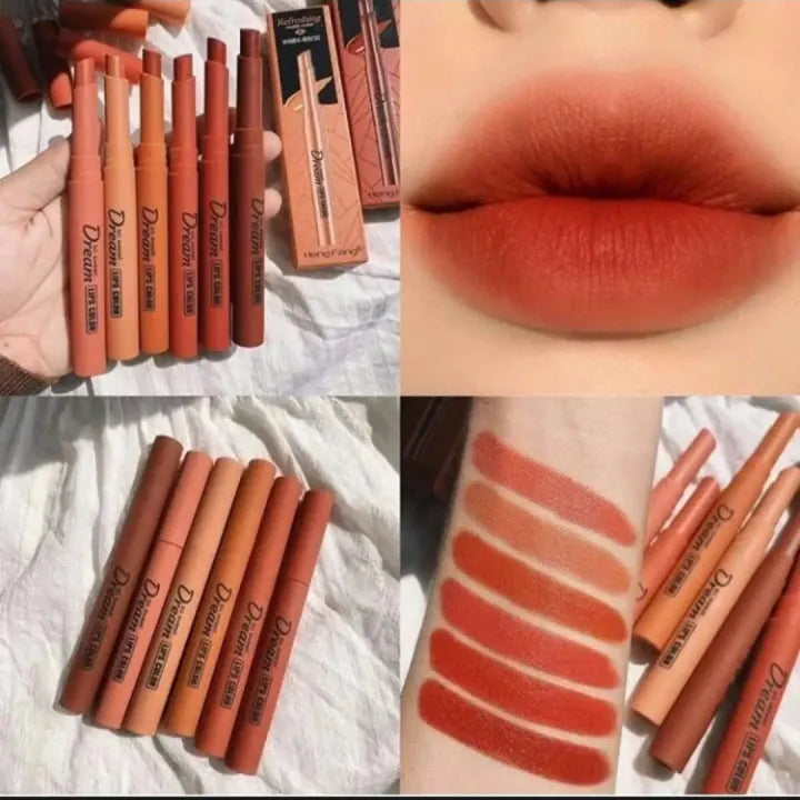 Hengfang Matte Lipstick 6 Pcs Set