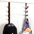 5 Level Over Door Hook For Hanging Coat Hangers Hats Purses Backpacks Purses Jackets And Other Items 1 Piece Over The Door Hanger Hook Clothes Storage Holder Multipurpose Towel Hanging Rack Plastic