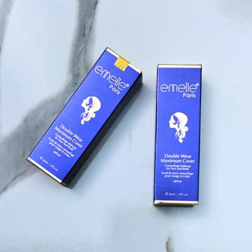 Emelie Double Wear Maximum Cover Foundation Spf25 Face Body Shade 1
