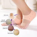 Silicone Anti Crack Half Heel Socks Set 3