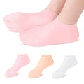 01 Pair - Silicone Foot Care Socks Anti Cracking Moisturizing Gel Socks Cracked Dead Skin Remove Protector - Silicone Socks For Moisturizing Feet - 01 Pair Socks