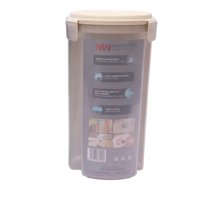 Marshal Storage Jar 3 In 1 Jar 3 Portion Storage Jar 2200 Ml Random Color