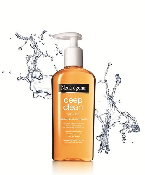 Neutrogena Deep Clean Gel Wash Oil Free Daily Facial Cleanser For Oily Combination Skin 200Ml