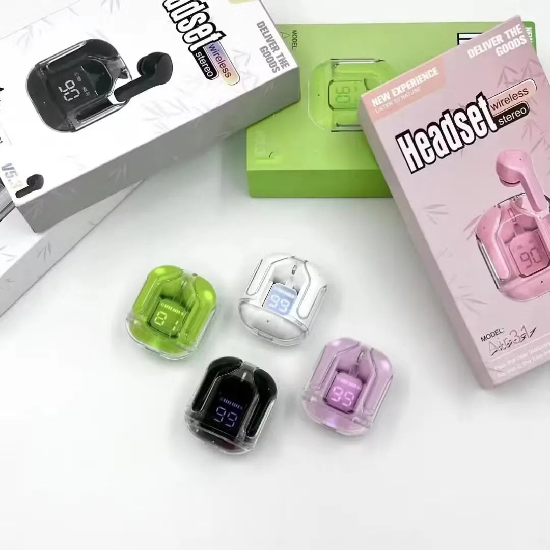 A31 TWS Earbuds Are Modern Wireless Bluetooth Earphones Designed For Clear Sound | Random Color