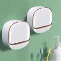 Luxury Soap Holder With Drain Tray – Wall Mounted Soap Case Box Designed To Keep Your Soap Bars Dry And Long Lasting (Random Color)