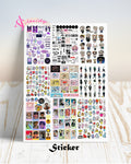 BTS Sticker Sheet Uncut 11x8Inches – High Resolution  Decorative Stickers for Journals, Laptops, Phones, Scrapbooks & DIY Crafts