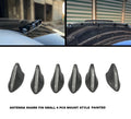 Universal Shark Fin Roof Spoiler 6 Pcs Set – Small Mount Style Painted Car Exterior Accessories