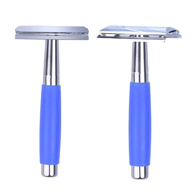 ALSHABAB Double Edge Safety Razor Eco-Friendly Reusable Men'S Morning Grooming Shaving Carbon Steel Blades Personal Care