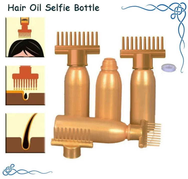 Hair Oil Applicator Bottle Root Oiling Comb Bottle For Hair Coloring Shampoo Oiling Dye And Scalp Treatment For Home Commercial Empty Bottle