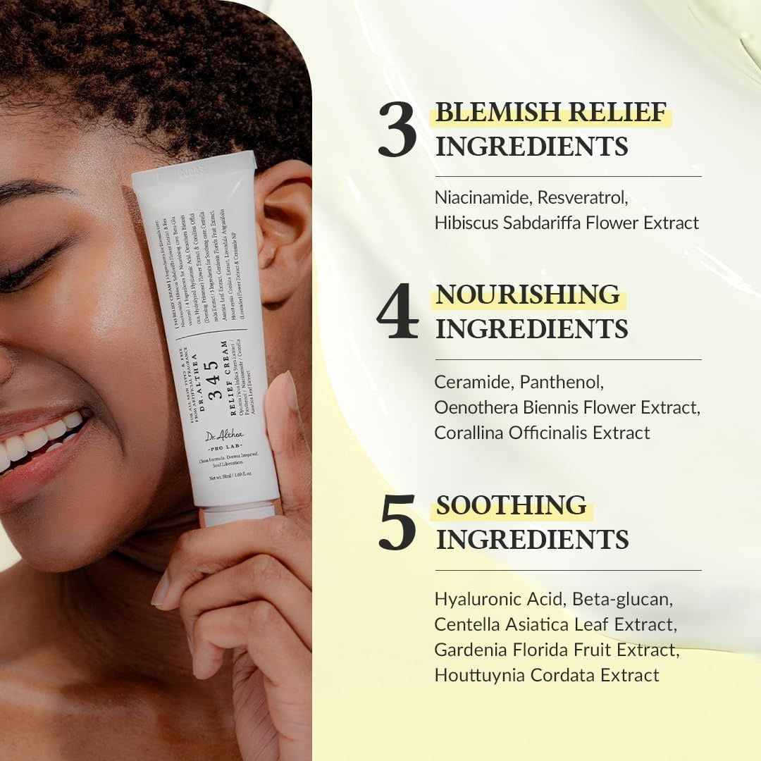 Dr Althea 345 Relief Cream Providing Gentle Care Soothing Formula Everyday Skin Relief Support - 50ML