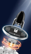 Solar Powered Speech Rocket Car Air Freshener – Rotating Solar Fragrance Diffuser | Long-Lasting Aroma & Stylish Dashboard Decor (Speech Rocket)