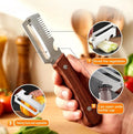 3 In 1 Peeler Knife Stainless Steel - Kitchen Tool Designed For Food Preparation And Daily Cooking Routine