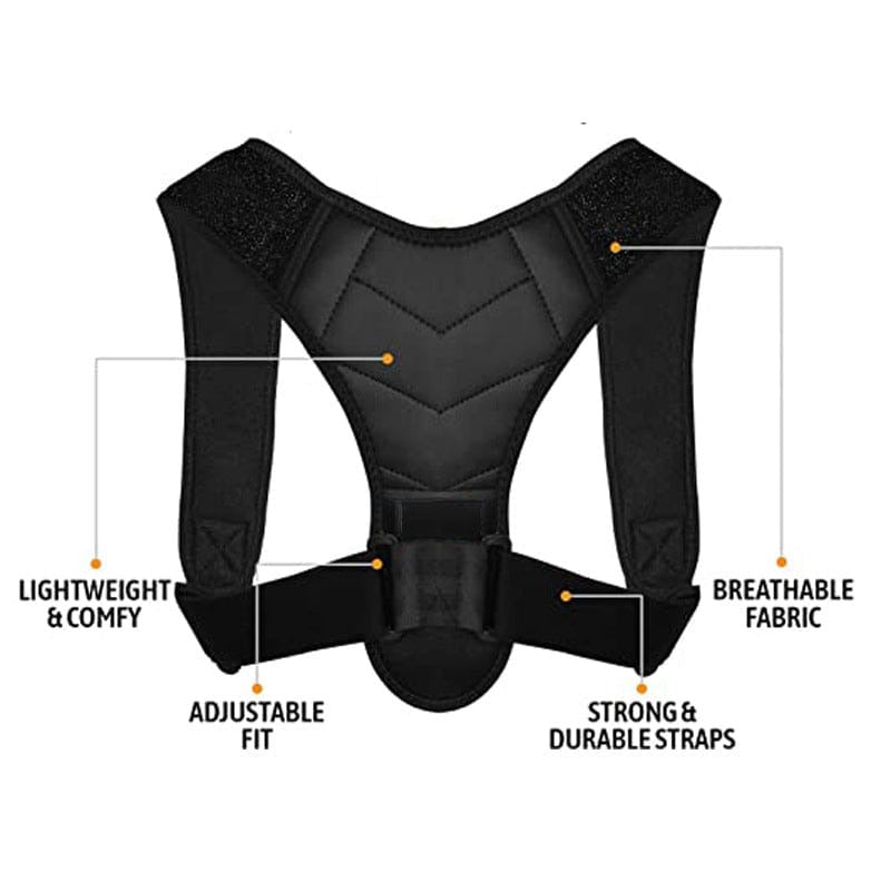 Adjustable Body Posture Corrector Belt – Back & Shoulder Support Brace for Men and Women | Spine Alignment & Pain Relief