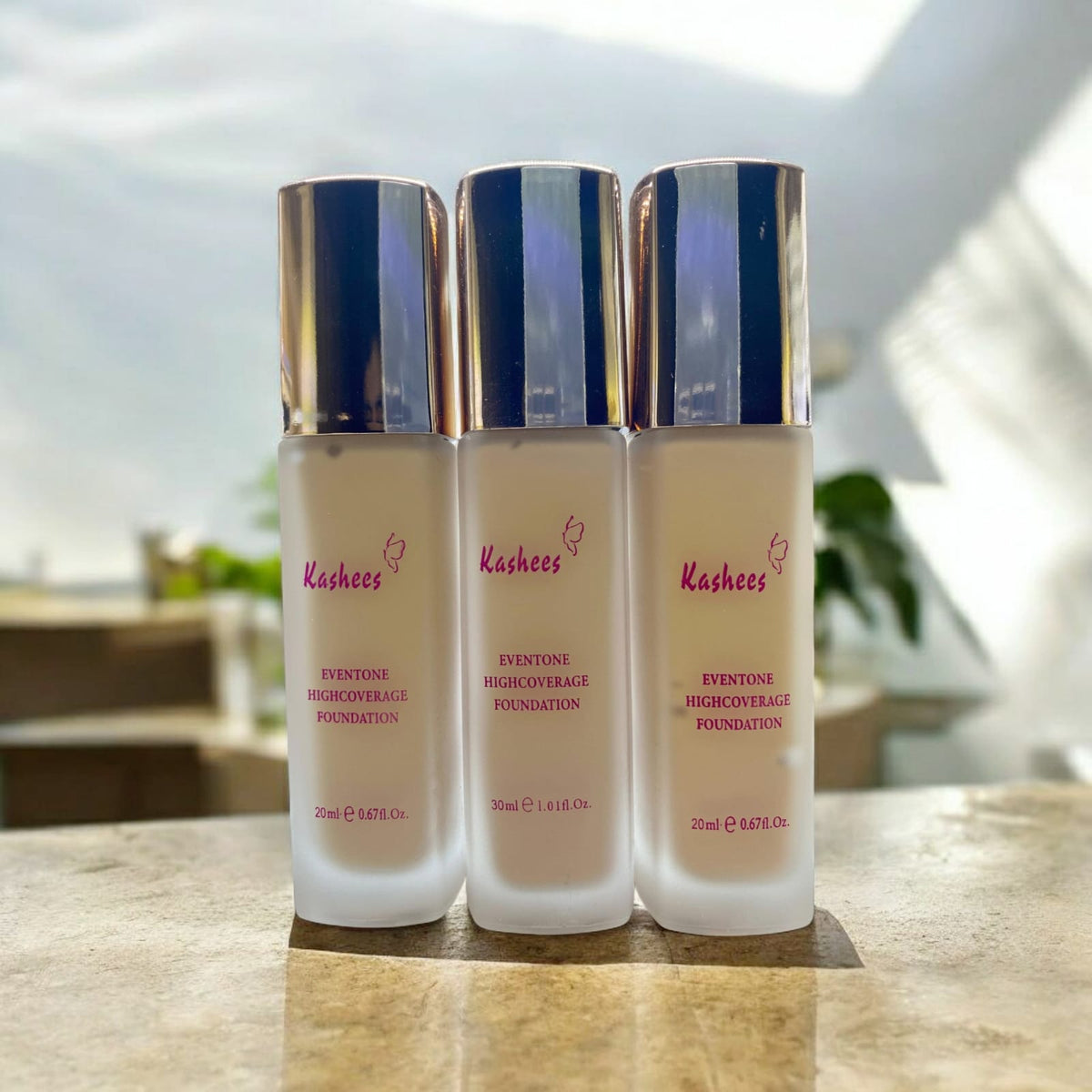 Kashee’s 24 Hrs High Coverage Foundation 20ml | Long Lasting Matte Finish | Lightweight Full Coverage Liquid Foundation For Flawless Skin - Shade 1
