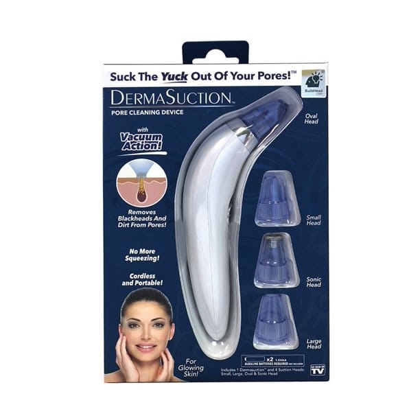 Derma Suction Vacuum Blackhead Remover Pore Cleaner Electric Nose Face Deep Cleaning Skin Care Machine Aspirator Point Skin Care Tool Beauty Imported Cell Operated