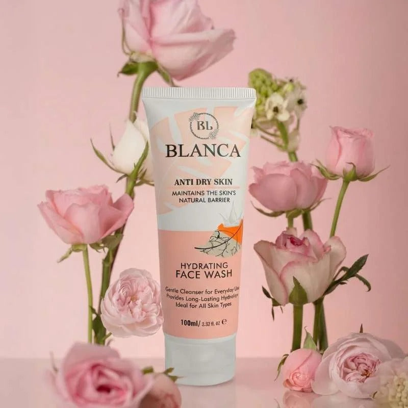 Blanca Anti Dry Skin Hydrating Facewash 100ml Gentle Cleanser For Moisturized Smooth And Healthy Skin