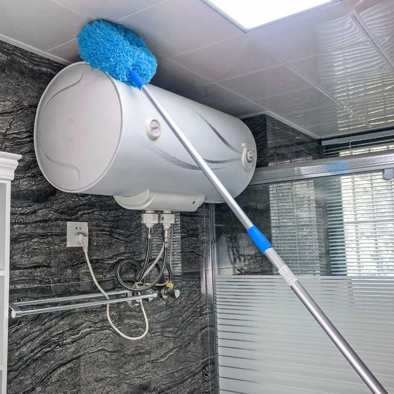 Royals Fan Duster With Stainless Steel Handle Extendable Microfiber Ceiling Fan Cleaning Brush