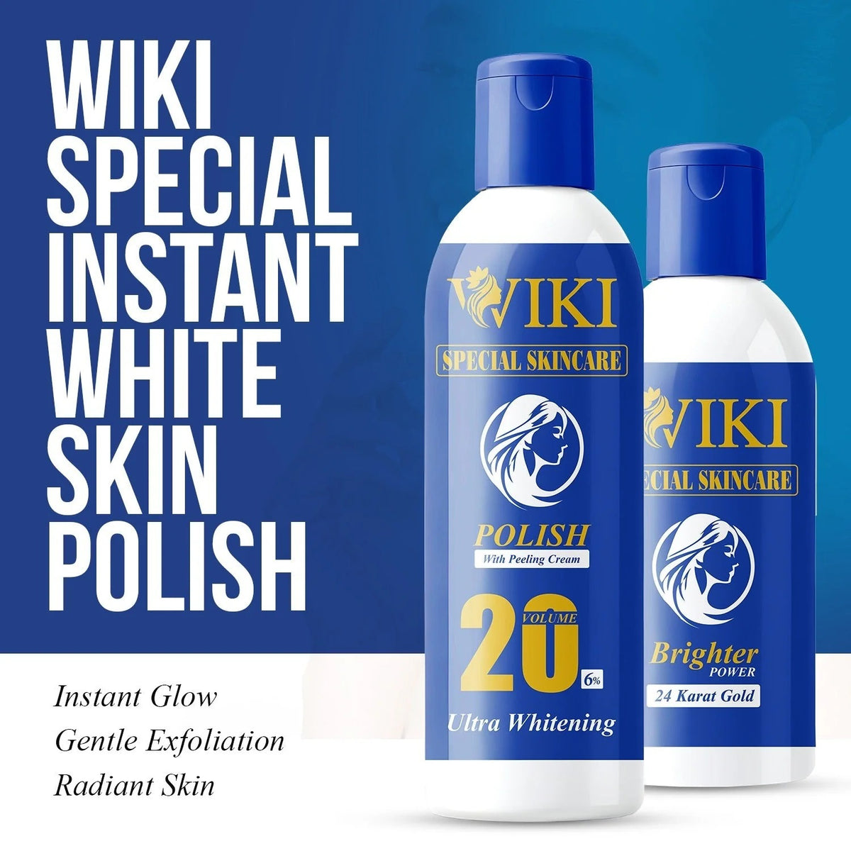 Wiki Special Skincare Brighter Power 24K Gold 2 In 1 Polish With Peeling Cream Ultra Whitening