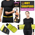 Hot Shaper Slimming Belt With Box Adjustable Standard Size Waist Trainer For Men And Women Helps Reduce Belly Fat Effectively