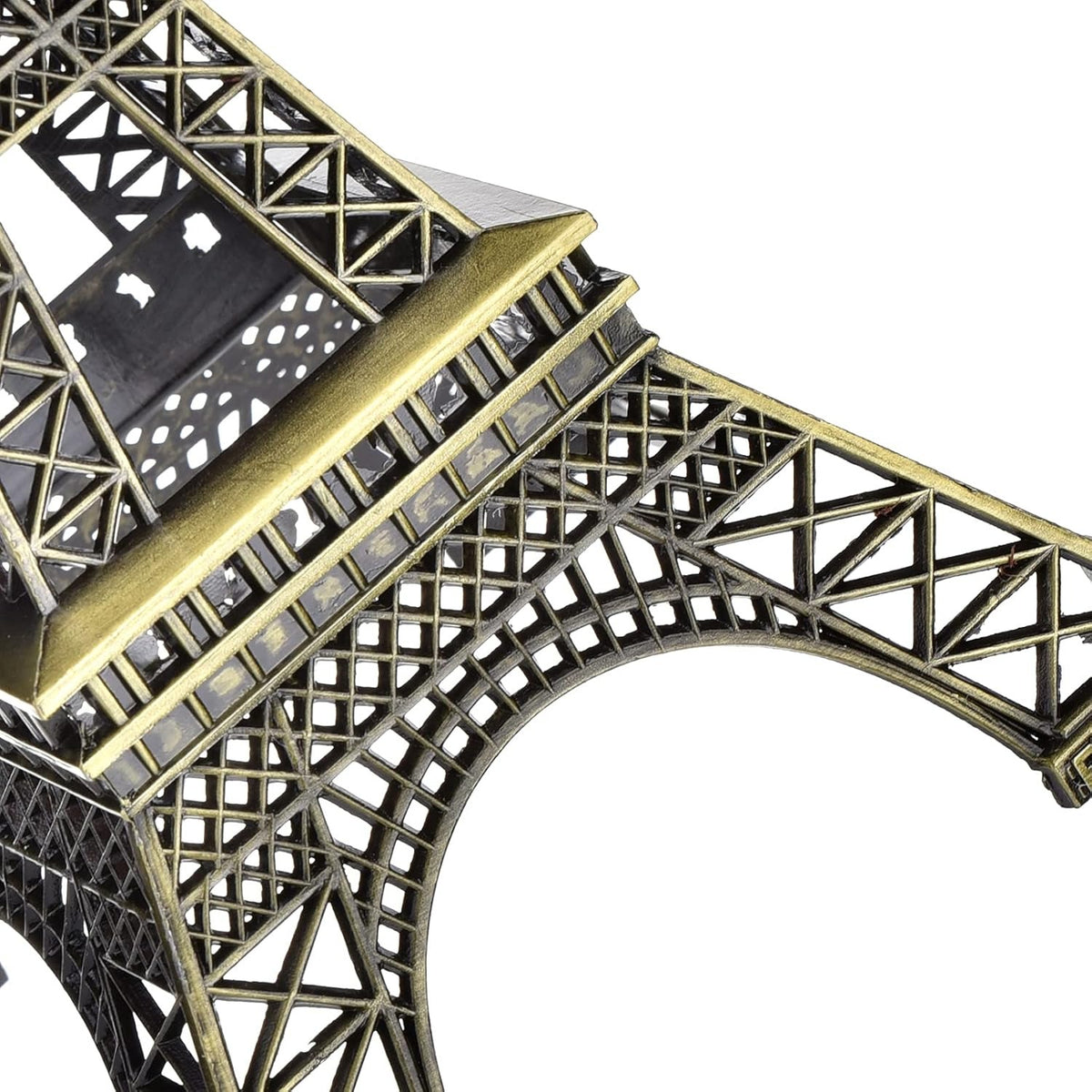 7-Inch Eiffel Tower Statue Home Decor | Bronze Alloy Metal Paris Landmark Model for Desk, Shelf & Gift