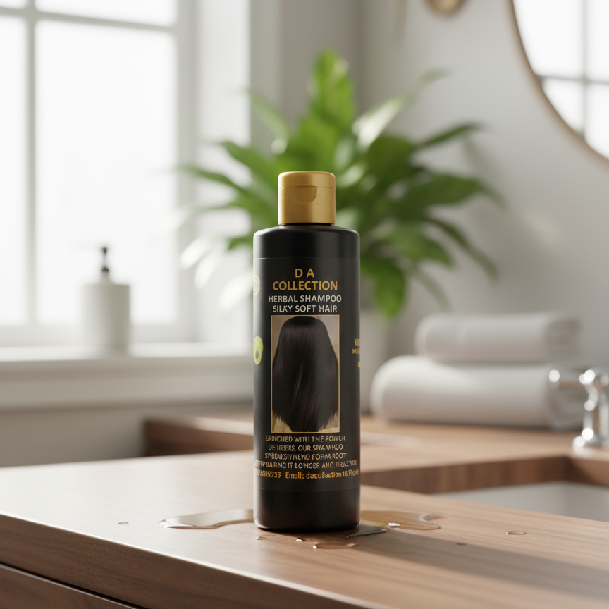 DA Collection Herbal Anti Dandruff Hair Shampoo Natural Ingredients Gentle Cleansing Moisturizing Formula For Anti Dandruff Hair - 250ml