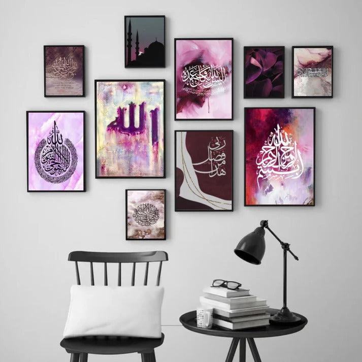 Wooden Photo Frame Set – 10 Pcs Assorted Sizes, Wall & Table Décor