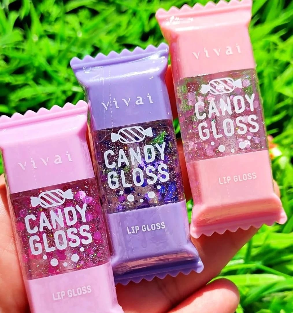 Cute Candy Lip Gloss Set of 6 | Moisturizing, Shiny & Long-Lasting Lip Gloss for Teens & Women – Fun, Sweet Colors & Flavors