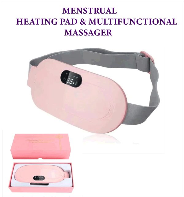 Heating Pad Women Period Pain Cramp Relief Belt | Portable Electric Menstrual Heating Pad With 3 Heat Levels & 4 Massage Modes For Belly And Waist Pain Relief