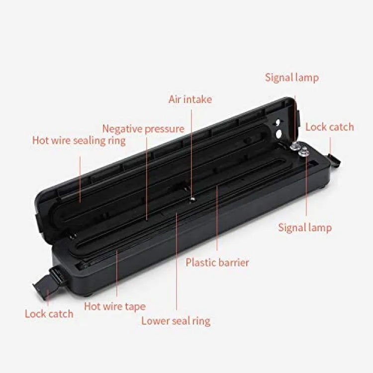 Automatic Vacuum Sealer Food Packing Machine Electric Vacuum Sealer Machine With 10 Bags