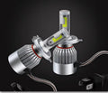 2PCS C6 H4 LED Headlight Bulbs – 72W 7600LM COB Car Headlights 6000K White High Brightness